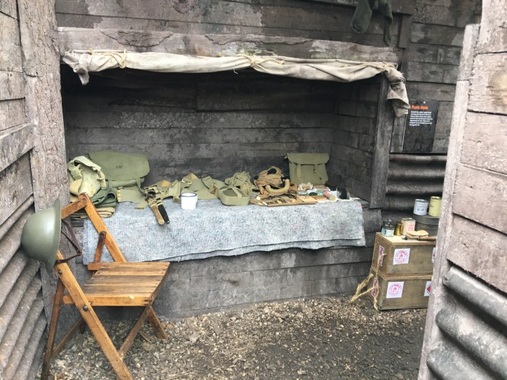 Sleeping quarters in the trenches - if you were lucky!