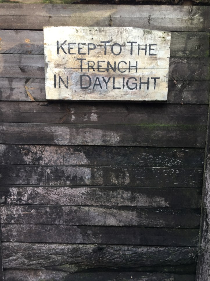 A trench sign